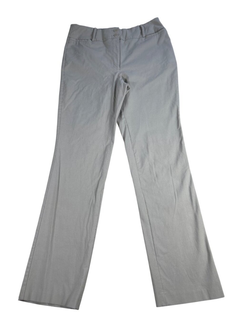 Lane Bryant Straight Leg Pants Beige Women's 16L Stretch Button & Zip Closure